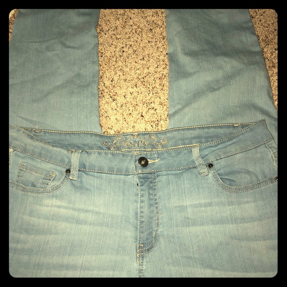 SiZe 18 Light blue Wax Jeans